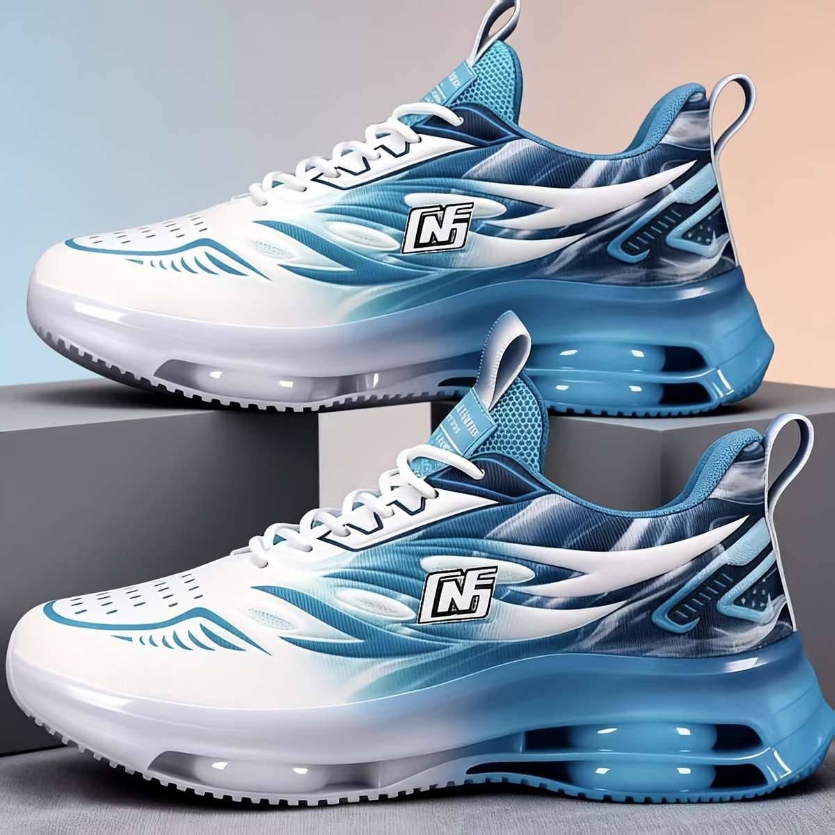 Sneakers Color White Blue Sizeuk 7