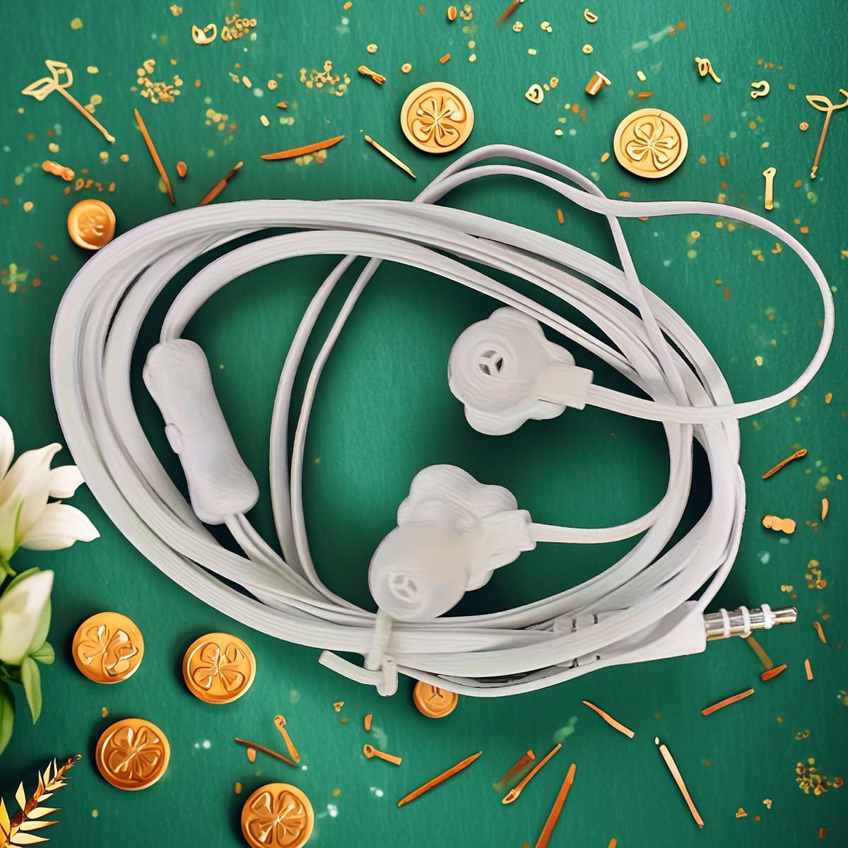 Wired Headphones White