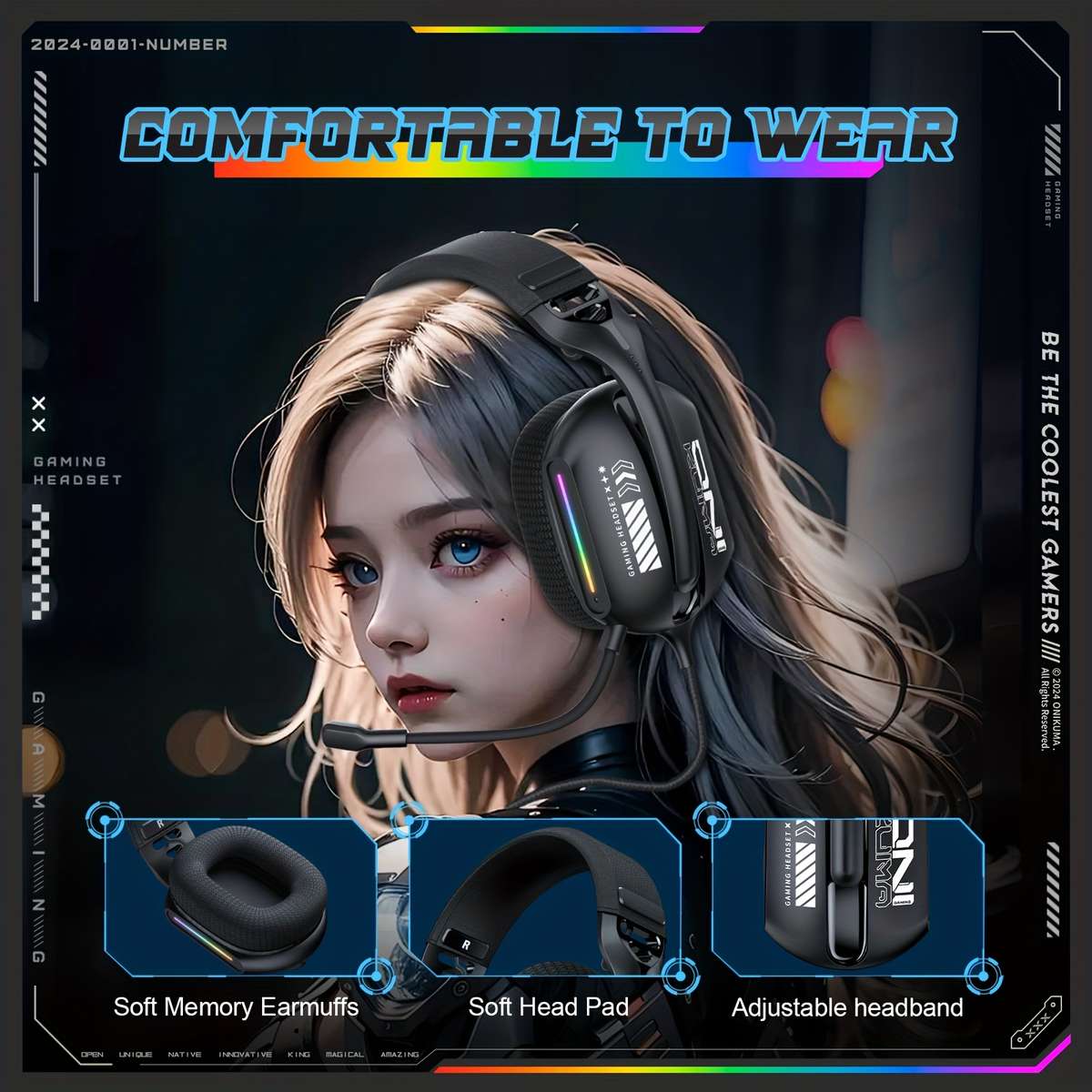 Wired Headphones Items Gaming Headset