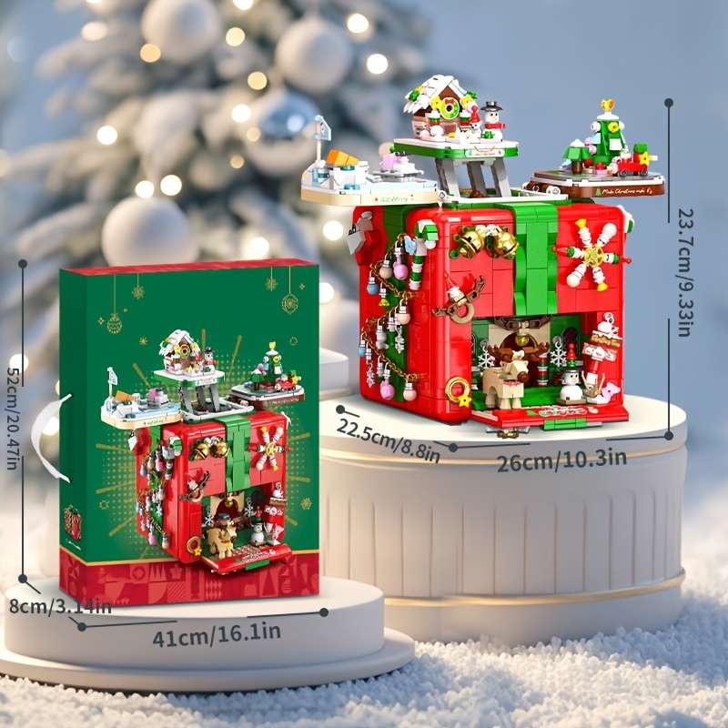 Building Toy Architectural Model Toy Set Model Holiday Season Box 1873Pcs