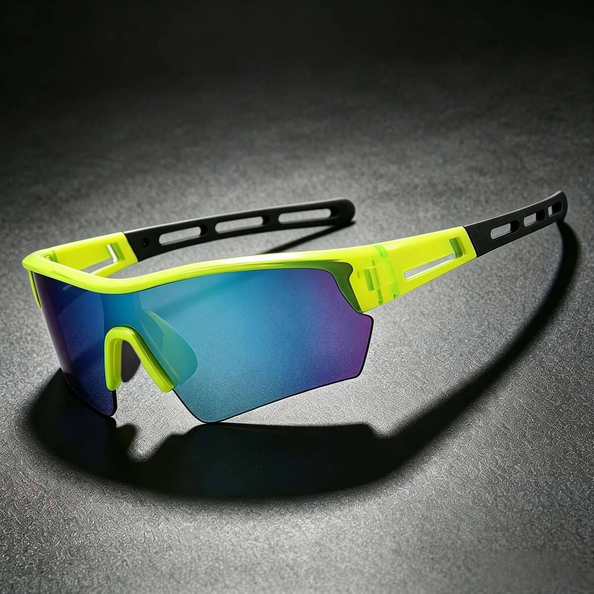 Cycling Glasses Color Black Frame Gray Lens  Glasses Cloth