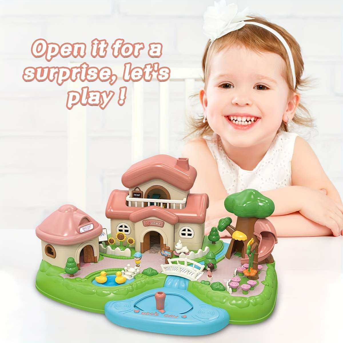 Building Toy Architectural Model Toy Set Color Green