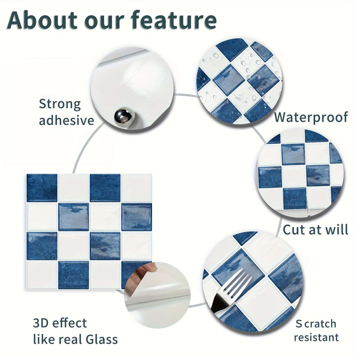 Elegant Waterproof Table Wrap Quantity 5pcs set