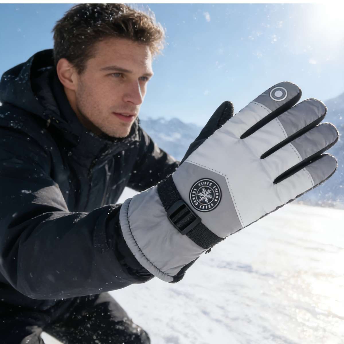 Gloves Color Grey White Quantity2Pcs/Set