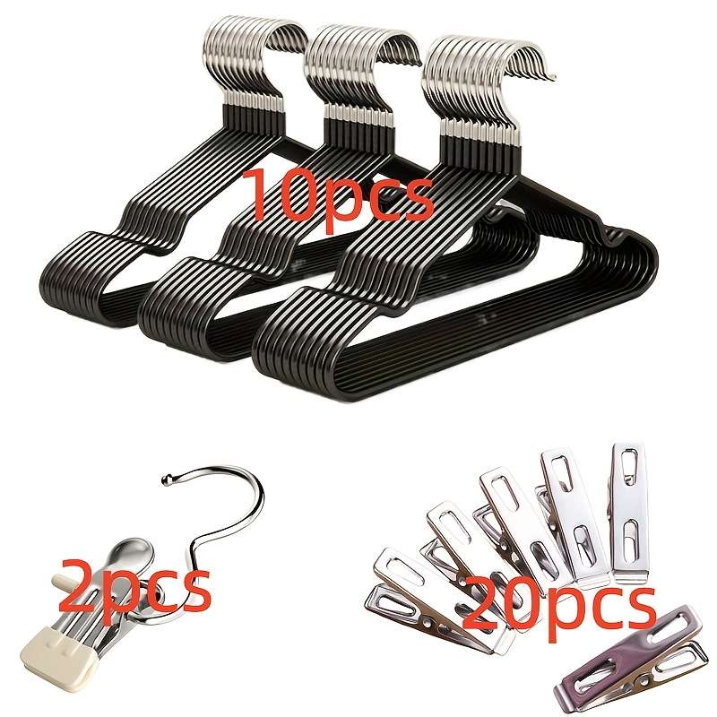 Clothes Rack Black Set Model 32Piece Set
