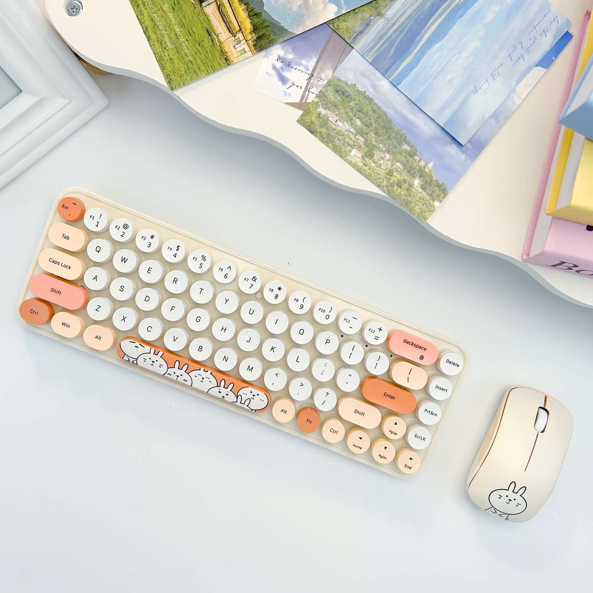 Keyboard Color Gray Mixed Colors