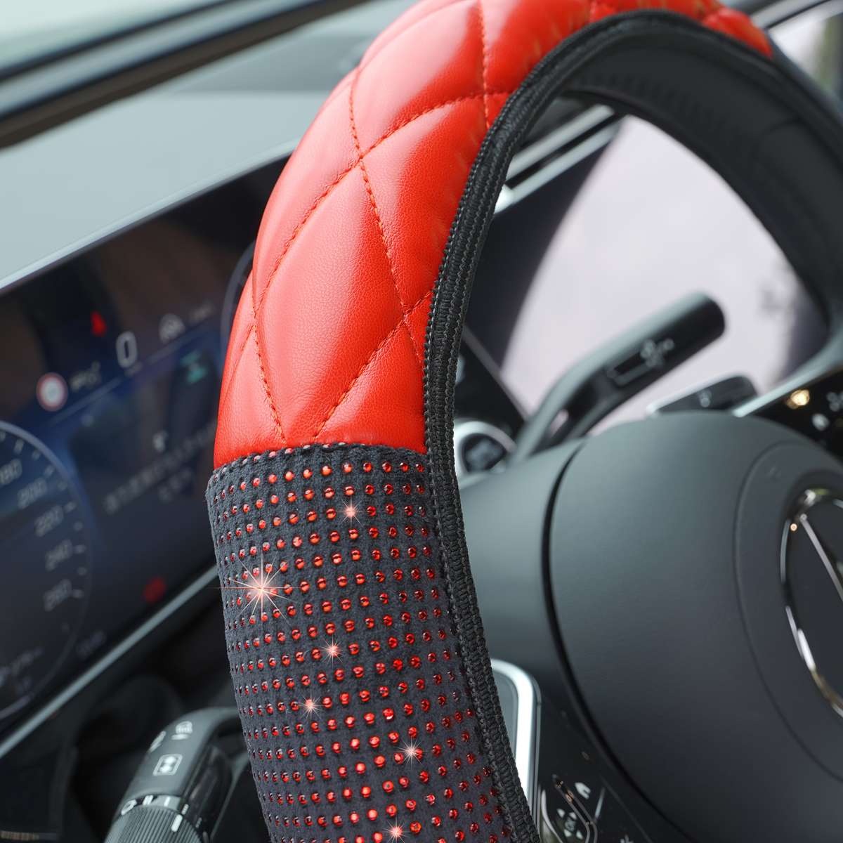 Car Steering Wheel Cover Black