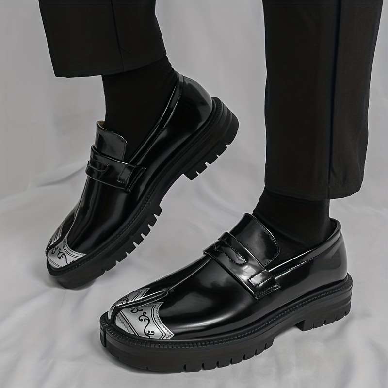 Mens Leather Shoes Color Black Sizeuk 5.5
