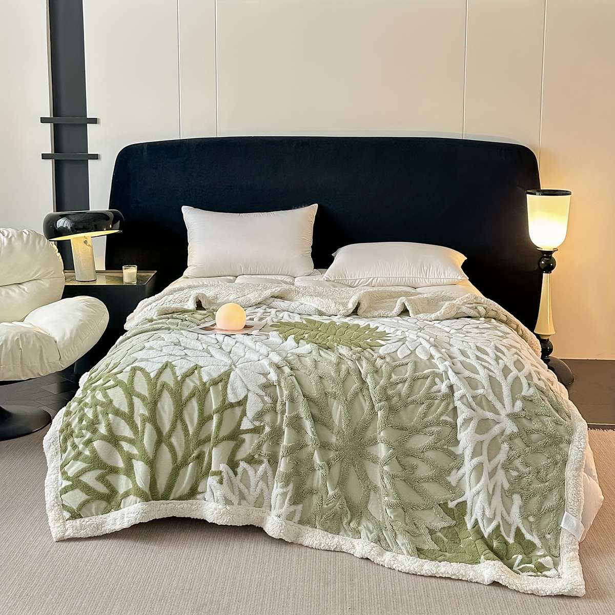 Blanket Danbenm5Bloomlight Green Size 150*200