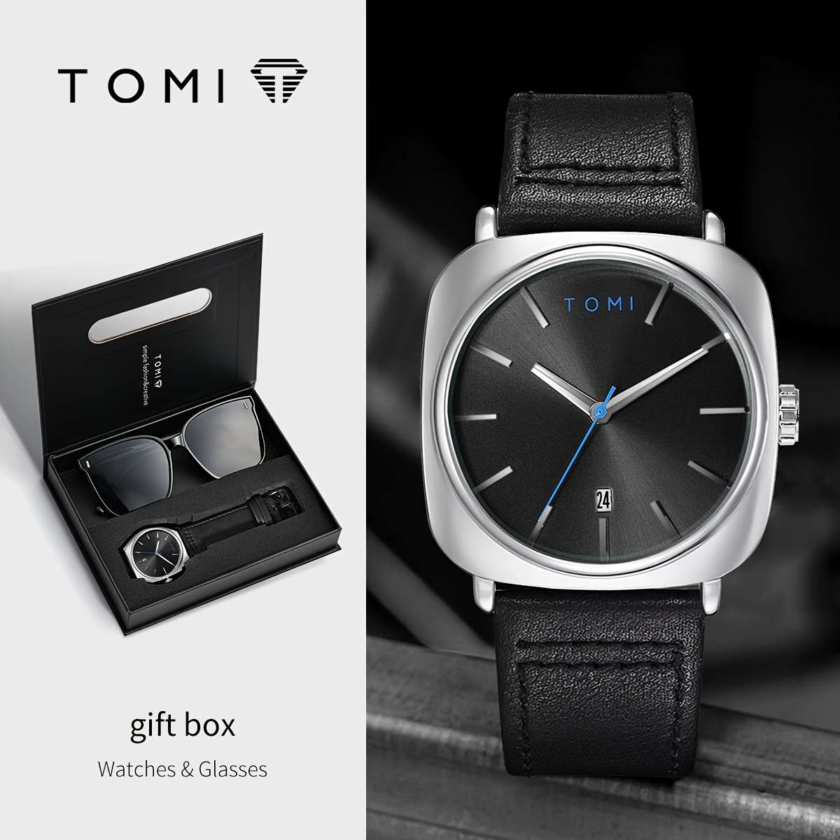 Classic Father Day Gift Tomi Dry Battery Men Watch With