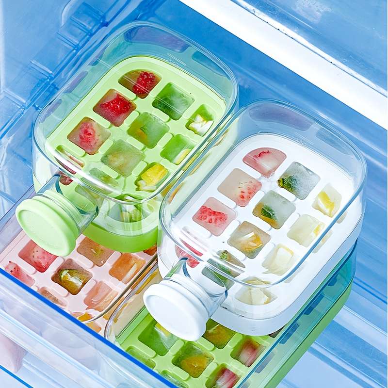 Ice Molds Capacity Fresh Green 18 Grids