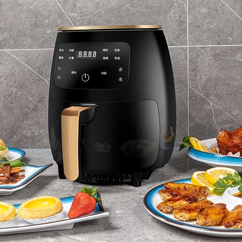 6L Large Capacity Air Fryer With Led Display Digital Panel