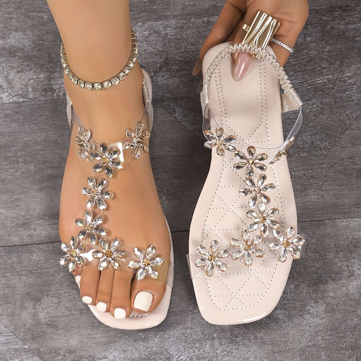 Sandals Color Beige Sizeuk 7
