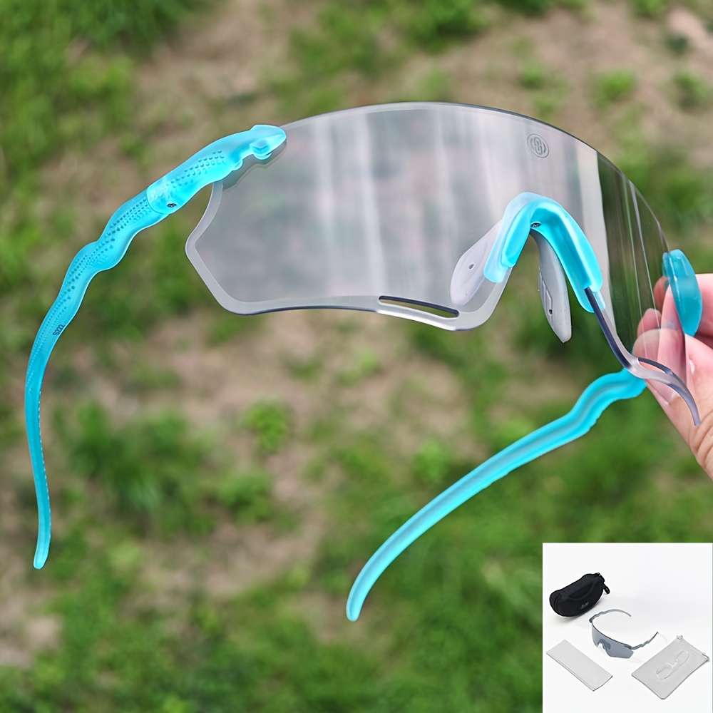 Cycling Glasses Color Blue  Photochromic Gray