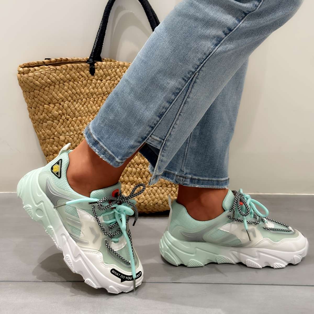 Women S Sneakers Color Green Sizeuk 6