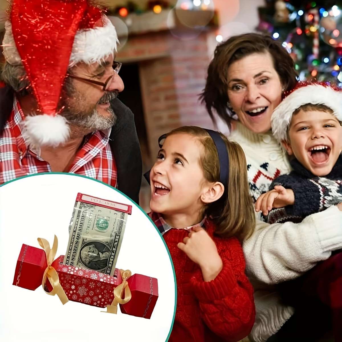 Christmas Gift Boxes Color 4Pcs A Set