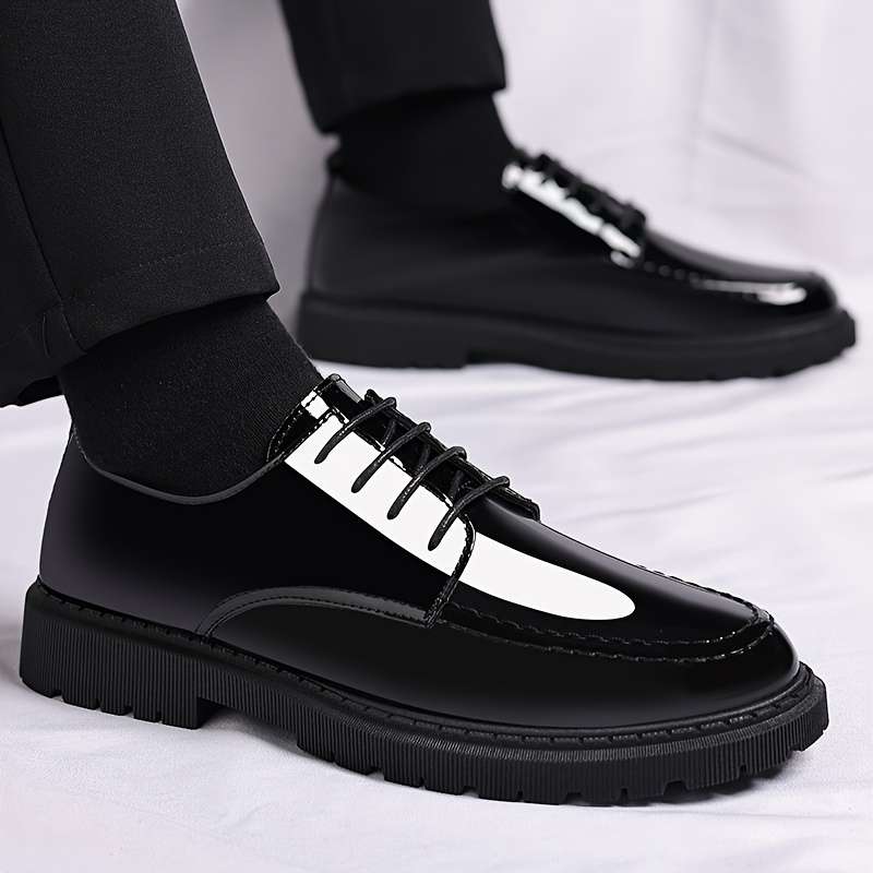 Mens Leather Shoes Color Black Sizeuk 8