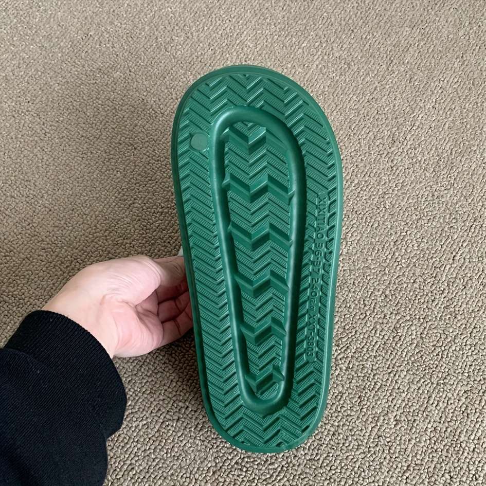 Men Slippers Summer Style Dark Green Size Uk 4.5 To 5