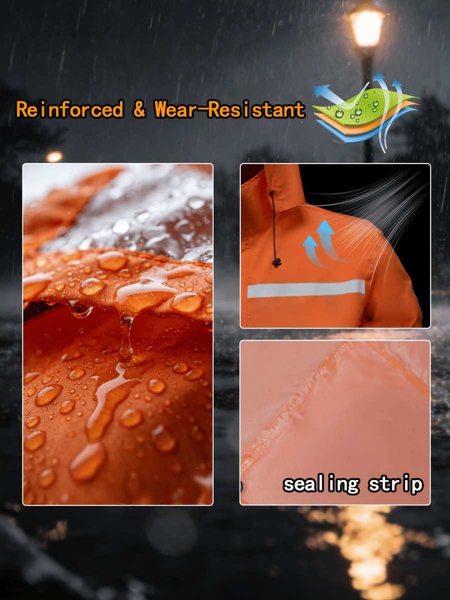 Raincoat Orangered Size M