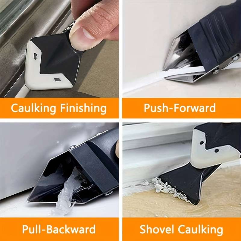 5In1 Silicone Caulking Tool Kit Multifunctional Grout Remover And Finisher For Bathroom