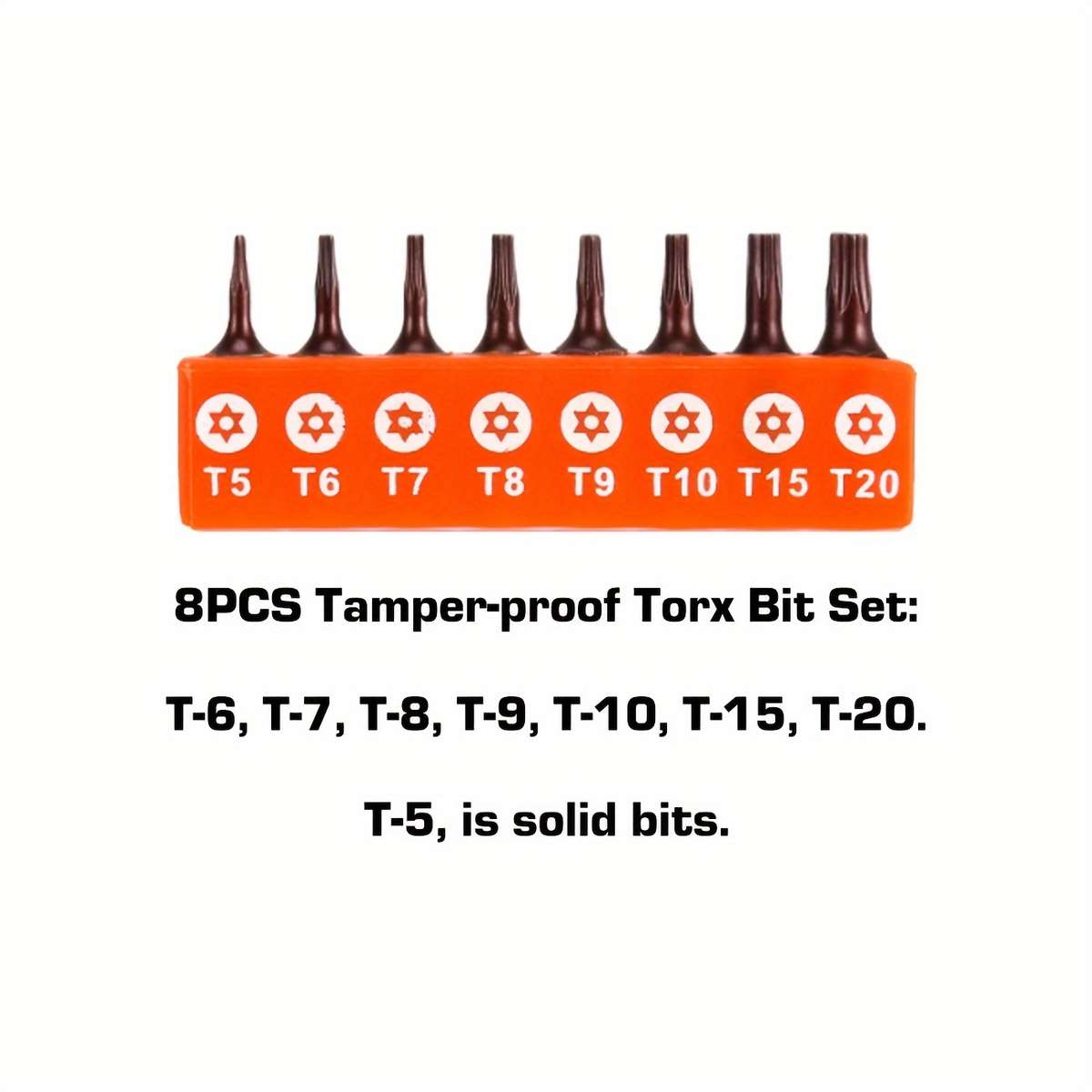 Screwdriver Bit Tool Set Size Tt25 Tt50