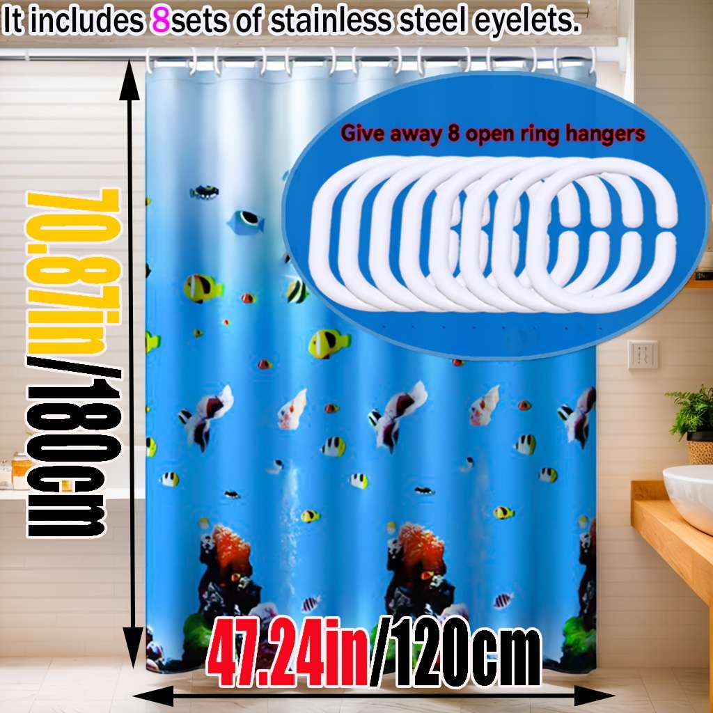 Waterproof Shower Curtain Size 180*200Cm70.87*78.74In