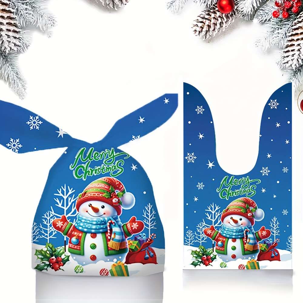 Gift Bags Style Red Flower Clothes Flower Hat Snowman Christmas Rabbit Ears X 10  3 Patterns