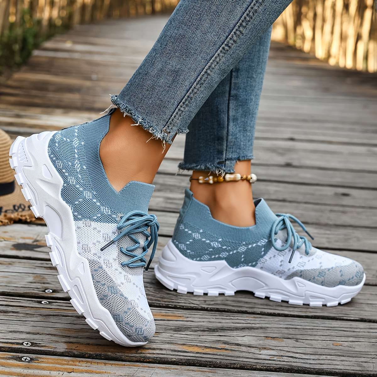 Women S Sneakers Color Sky Blue Sizeuk 7