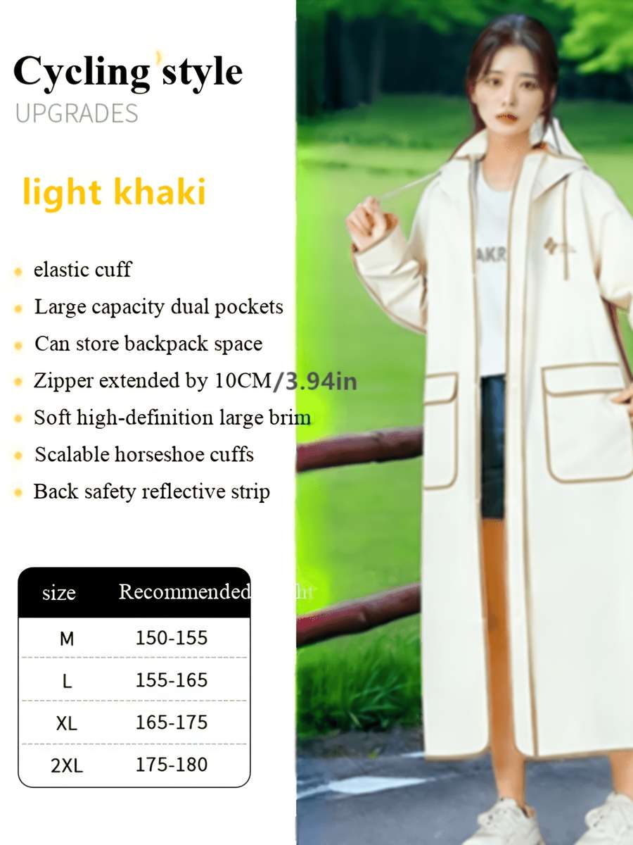 Raincoat Black Size Asian L