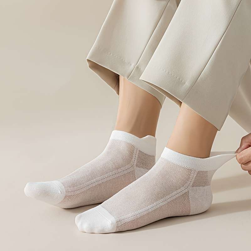 Women S Socks Color 5 Pairs Of White 5Pack Size Onesize
