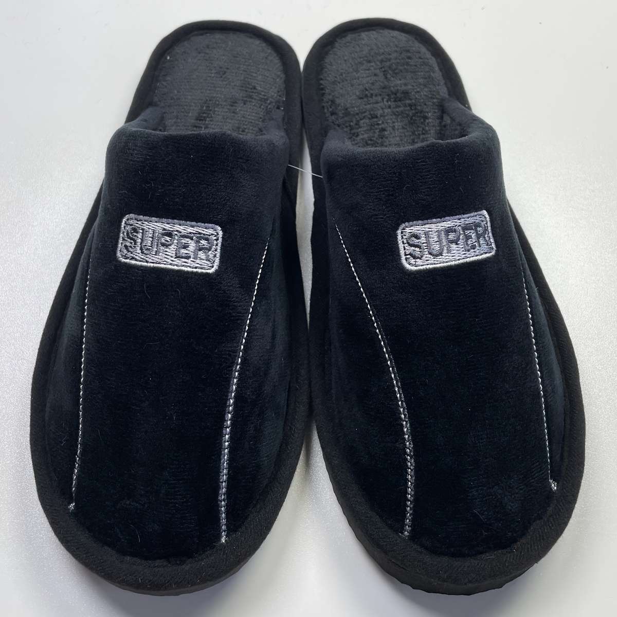 Cotton Slippers Color Black Sizeuk 6.5-7