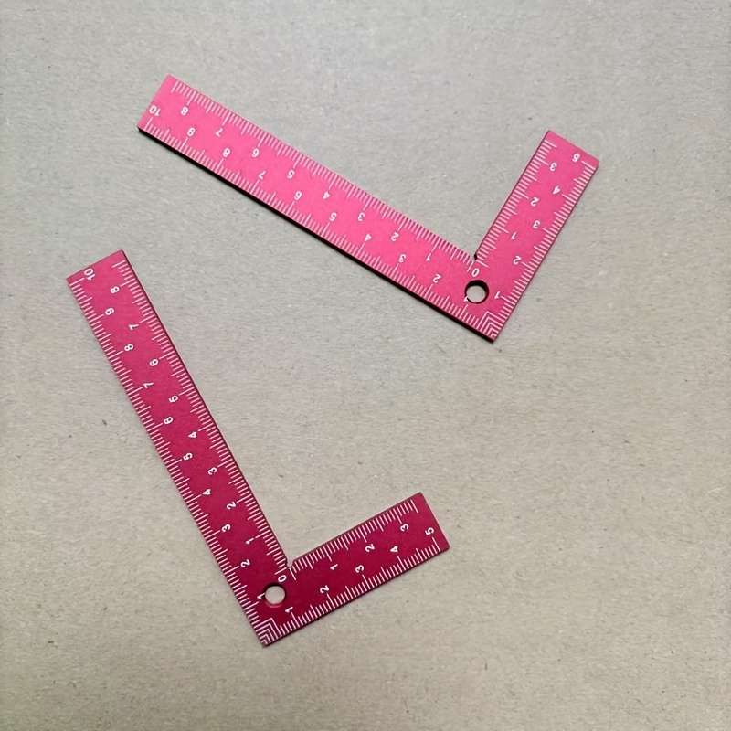 Angle Ruler Color Red Quantity2Pcs