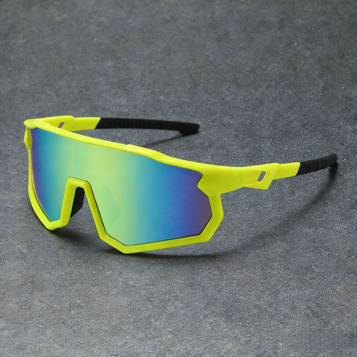 Cycling Glasses Color Yellow Frame Golden Film