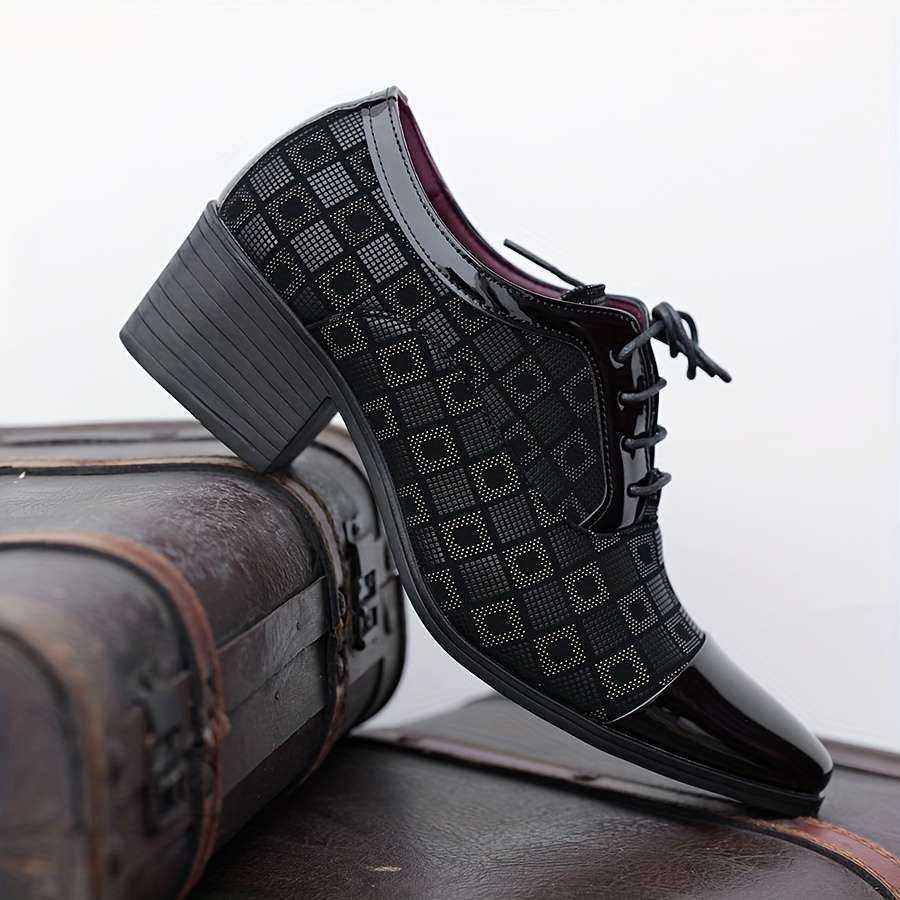 Mens Leather Shoes Color Black Sizeuk 7