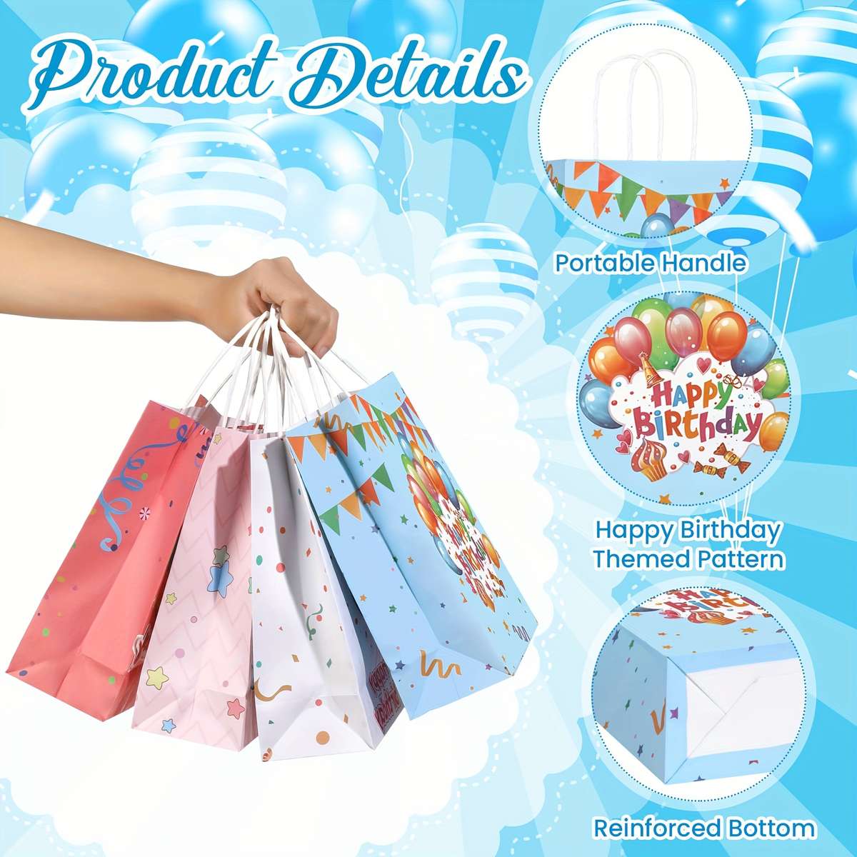 Gift Bags Color  Red  Quantity 24Pcs