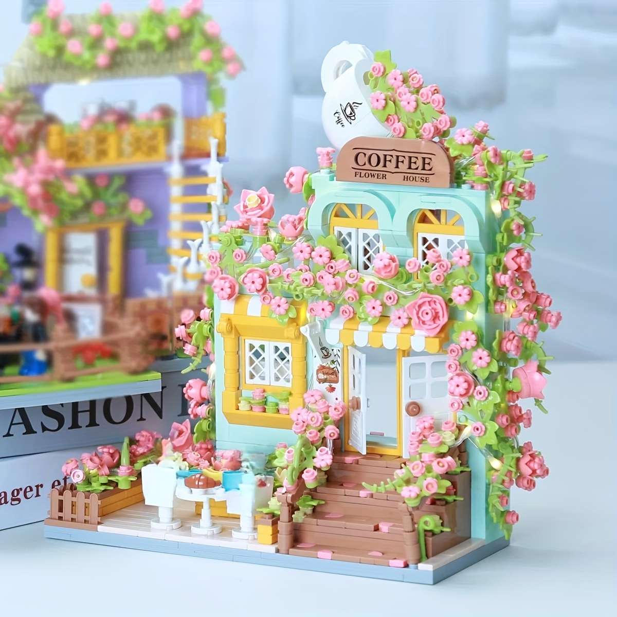 Building Toy Architectural Model Toy Set Model Romantic Florist