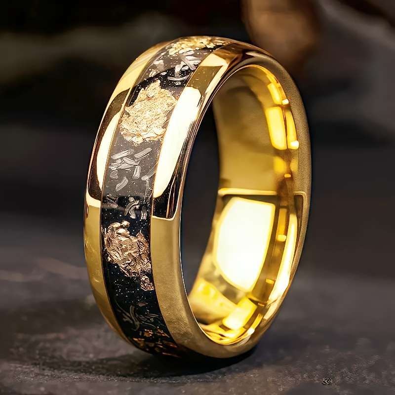 Dainty Fashion Gift For Her Band Color Golden Size 7