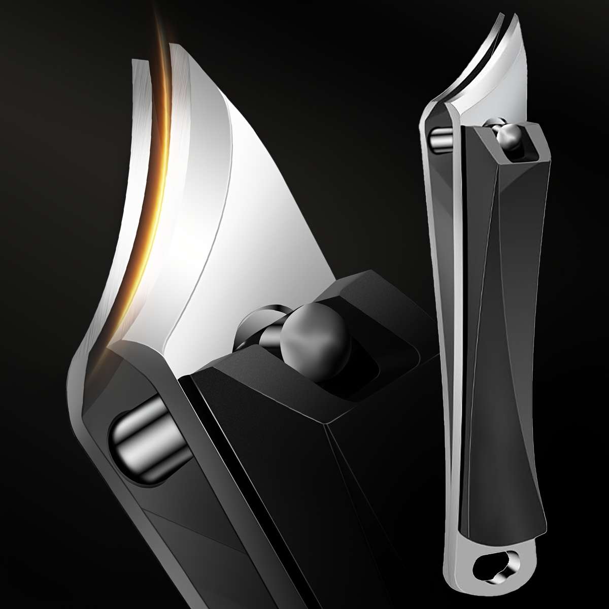 1-Pack Nail Clippers Bevel Curved Blade Toenail Clippers