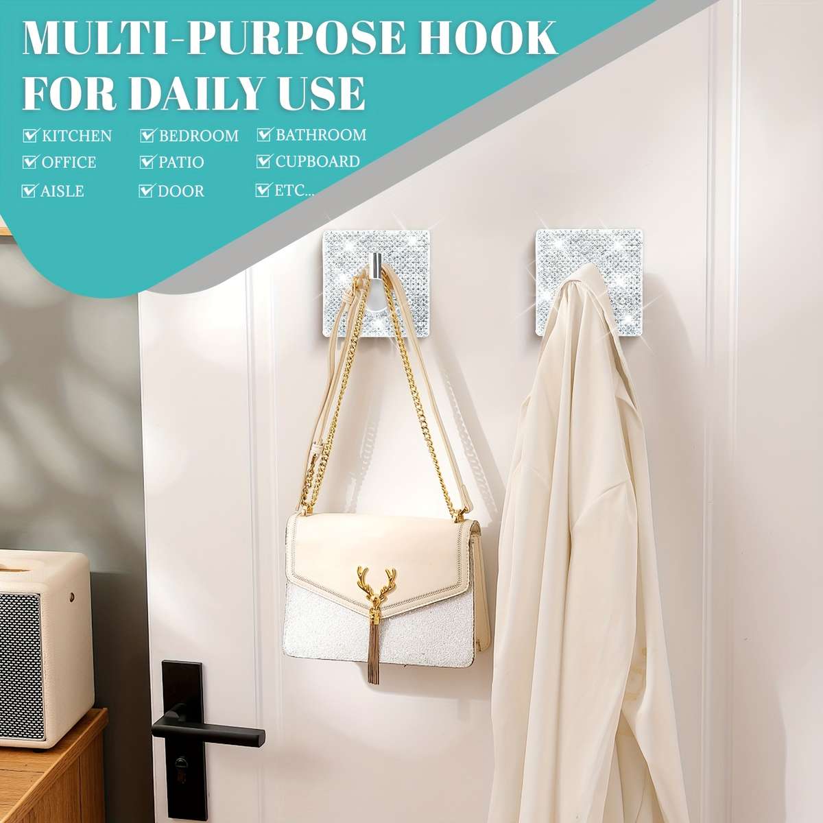 Hook Upquantity 2 Pack Studded Style