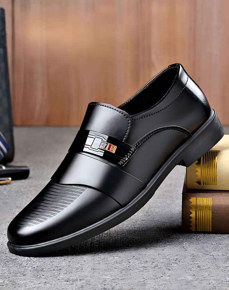 Mens Leather Shoes Color 7711 Black Sizeuk 7