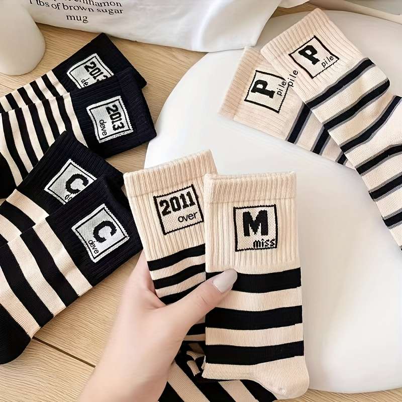 Women S Socks Color 5Pairs Multicolor Size Onesize