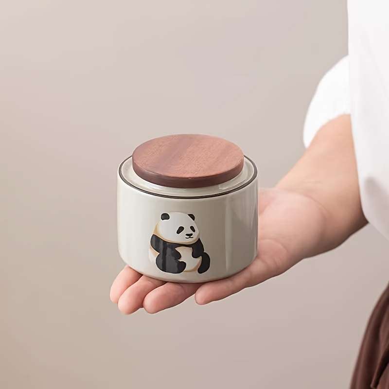 Sealed Jar Color 4Piece Panda Can Set Four Styles