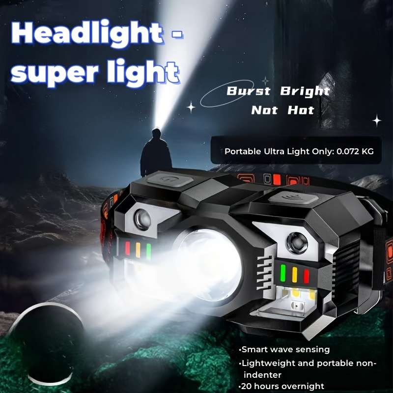 Headlamp Color Black 2Pcs
