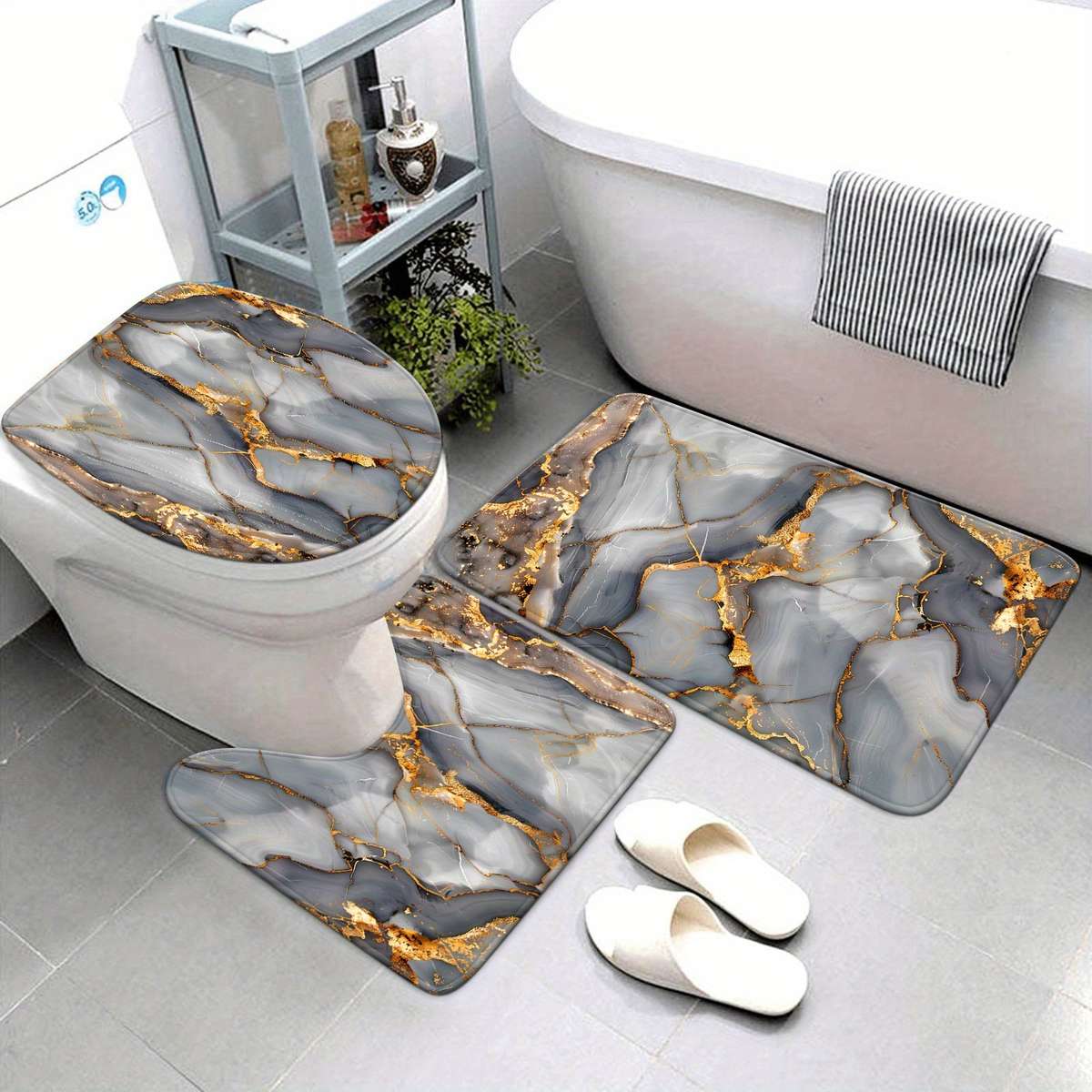 Floor Mats Size 45X75Cm 3Pcs Set