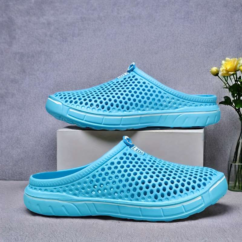 Men Slippers Summer Style Blue Size Uk 7