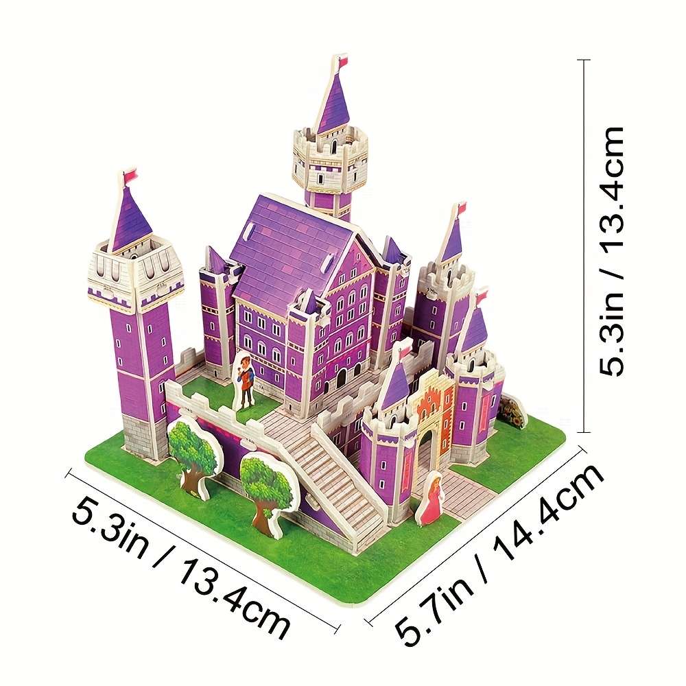 3D House Puzzle Model Model Ulx127 Sizel