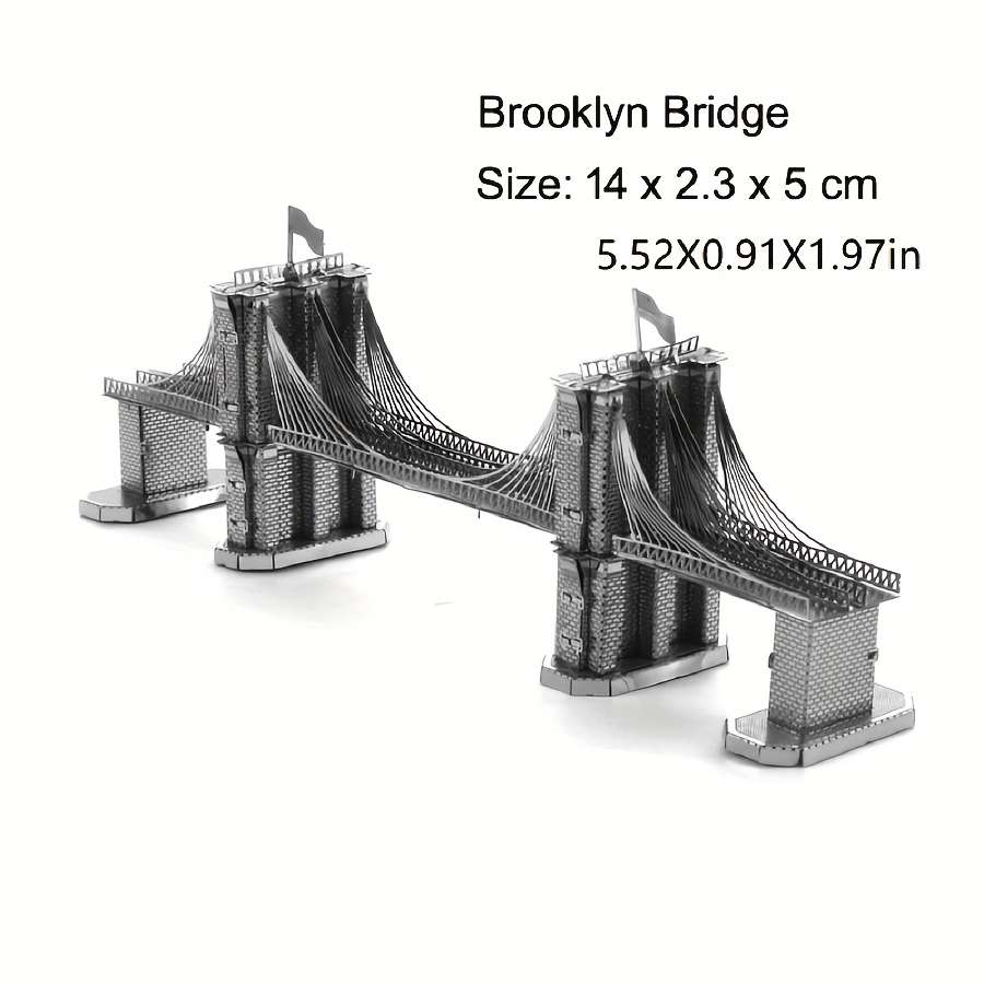 Building Toy Architectural Model Toy Set Items Brooklyn Bridge