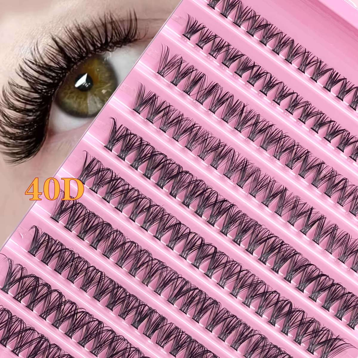 200pcs Wispy False Eyelashes Model 80d 16mm