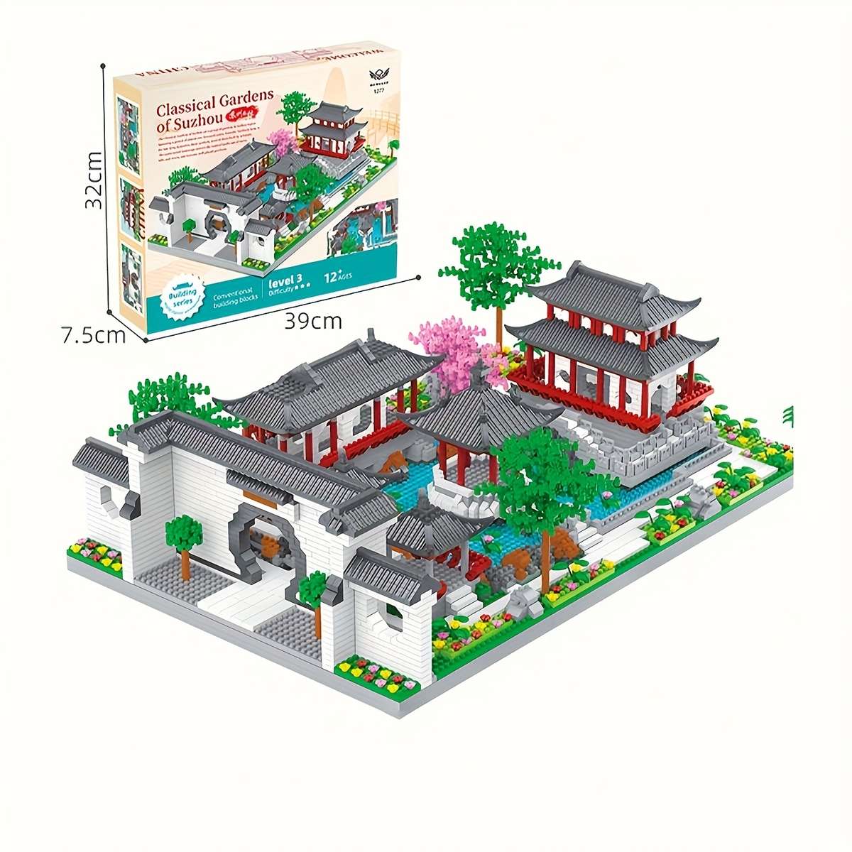 Building Toy Architectural Model Toy Set Quantity 1428Pcs