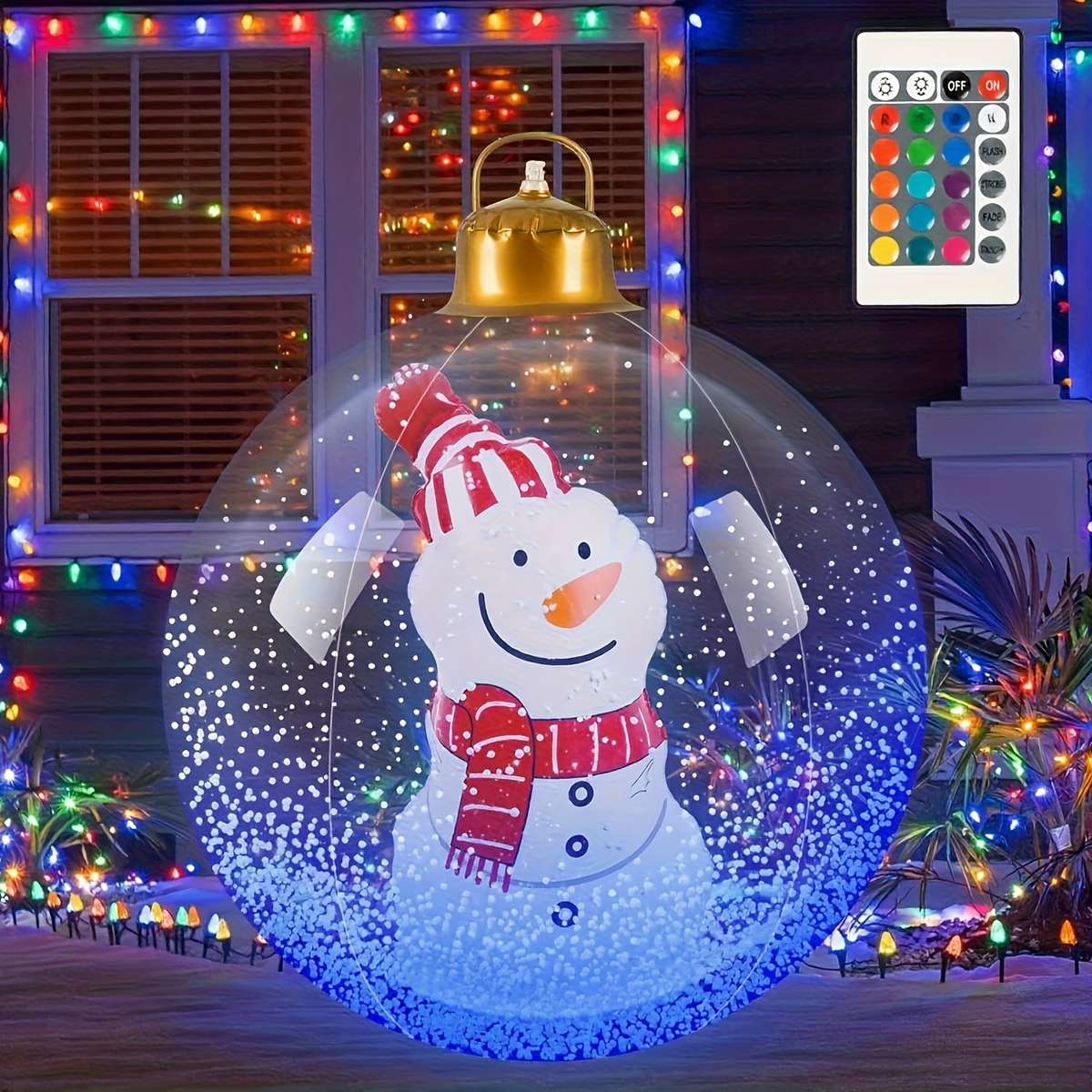 Christmas Lights Snowman